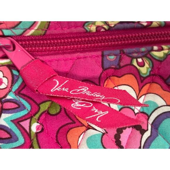 Vera Bradley Turn Lock Wallet Pink and Purple - Picture 4 of 8
